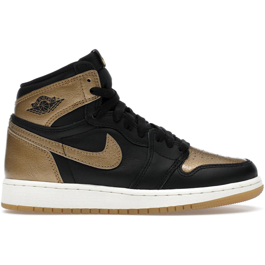 

Sneaker Jordan 1 Retro High OG Black Metallic Gold (GS)(FD1437-071) 36.5