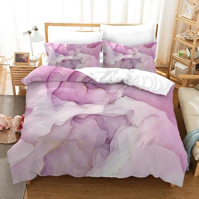 Luxury Queen Bedding Set Colors Marble King Size Soft Skin Friendly Duvet Cover Set With Pillowcase Suitable For All Age Groups