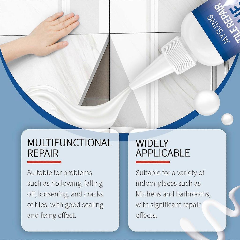 Limited time!!Jaysuing Tile Repair Glue Living Room Kitchen Floor Crack Waterproof Mend Sealing Repair Tile Glue