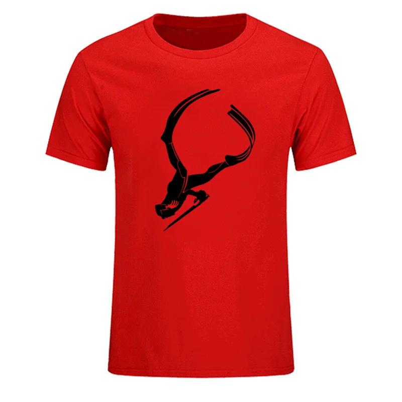 Summer Men's Diving Fishing Printed Fashionable Short-sleeved Pure Cotton T-shirt, Trendy Casual and Versatile Top