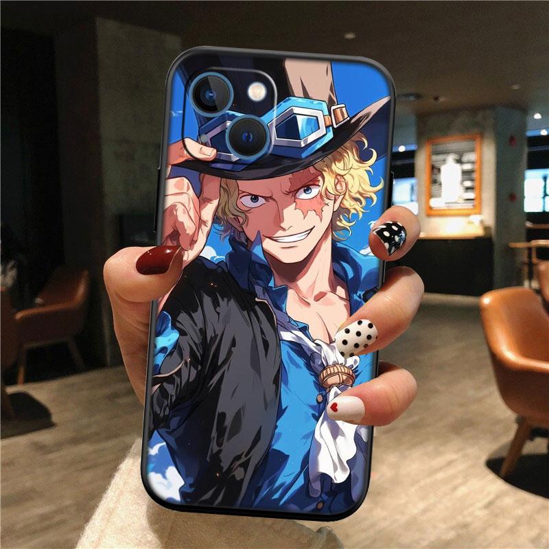 TR31 One Piece Sabo New High-End Shell Phone Case for iPhone 16 15 14 13 12 Pro Max Plus Mini