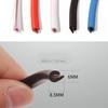 Heavy-Duty Rubber Door Edge Protector - 5M Universal U-Channel Trim with Anti-Collision Design