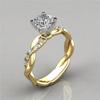 Fashion Luxury Rhinestones Rings for Women Men Korean Romantic Shiny Zircon Cross Lovers' Ring Commitment Wedding Jewelry Gift