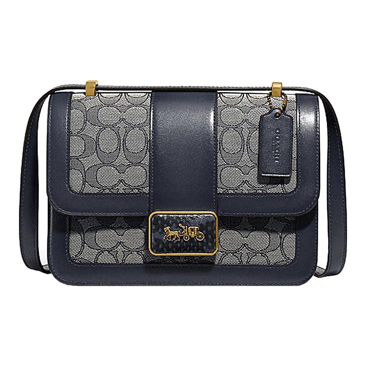 Coach Alie 23 Monogram Elegant Versatile Canvas And Leather Messenger Bag Small Crossbody Bag Shoulder Bag Women bags 4615-B4RH3