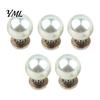 Removable Clothing Buttons 5Pcs Fake Pearl for Clothing, Decorative Brooch Pins, No Anti-exposure Women Sew Safety Pins Shirt Neckline Embellishment,