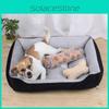 Large Pet Dog Cat Bed With Fluffy Pp Cotton Filling And Machine Washable Design