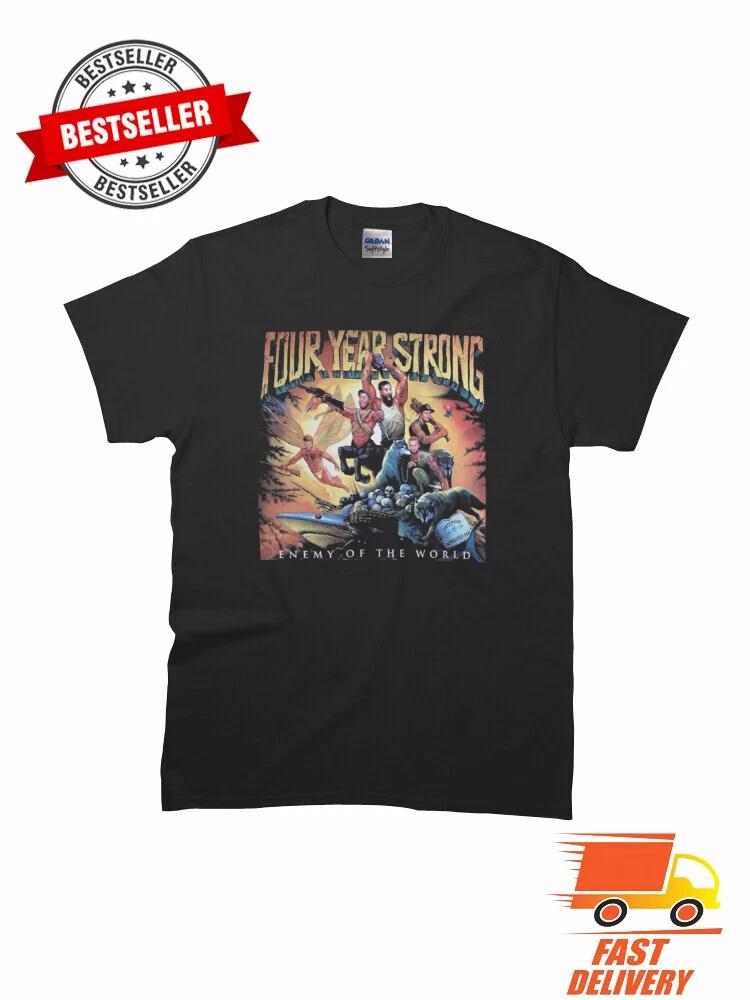 New FOUR YEAR STRONG Enemy of the World T-Shirt SIze S-5XL XS