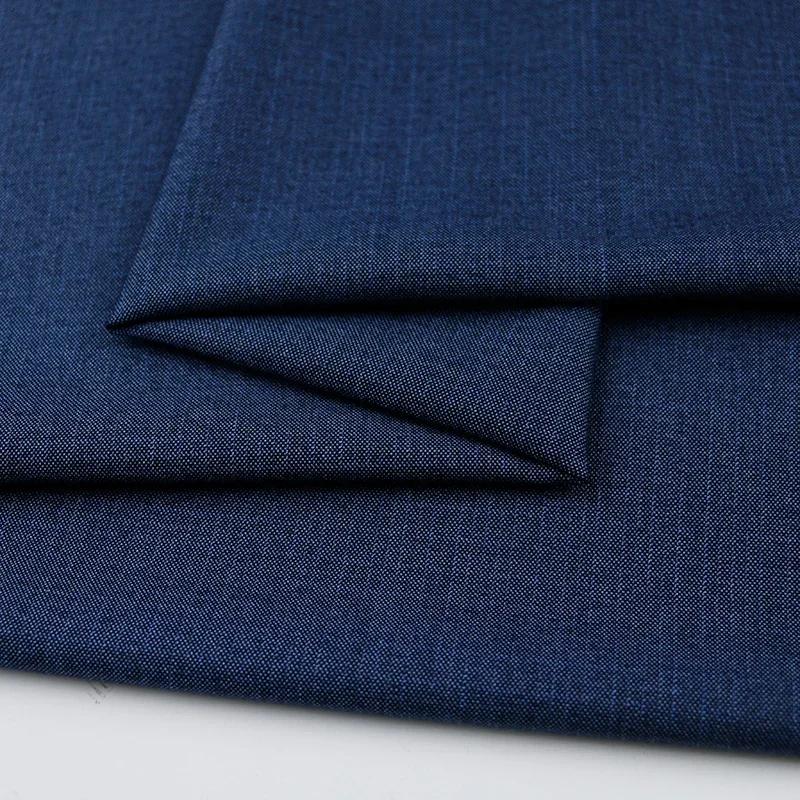 100x150cm Dark Patterned Thin Anti-wrinkle Suit Fabric for Clothes Vest Trousers Sewing Checkered Striped Cloth Black Blue