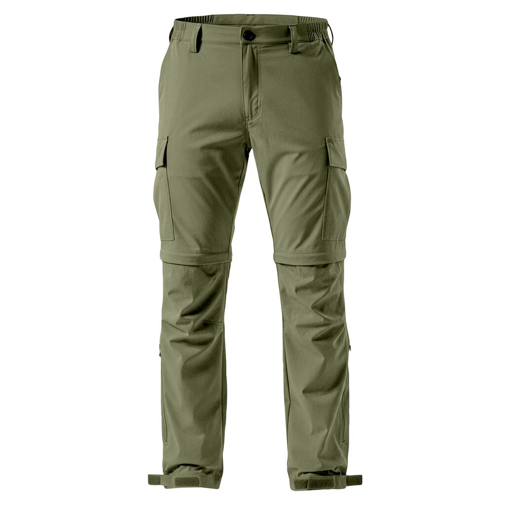 Convertible Cargo Pants for Men Outdoor Lightweight Quick Dry Zip Off Trousers Multi Pocket Design Elastic Waist