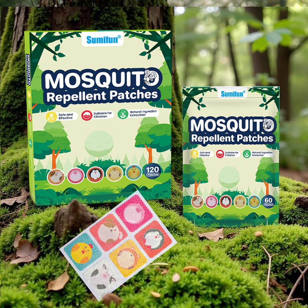 Sumifun 120/240Pcs Children's Cartoon Mosquito Repellent Stickers Harmless Adult Summer Outdoor Essential Anti-mosquito Bites Patches
