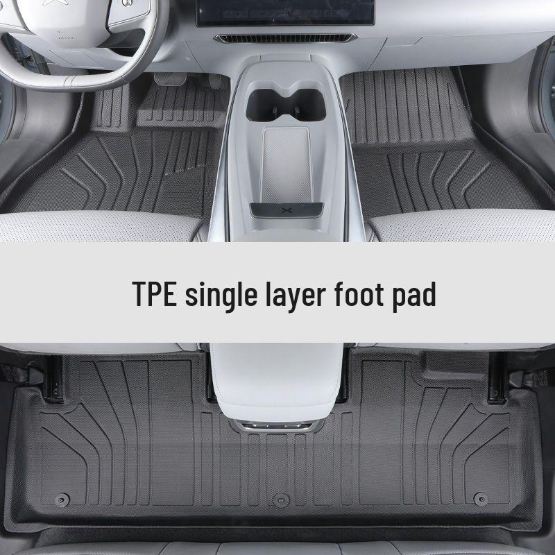 Xiaopeng M03 TPE Car Floor Mats - 2024 Driver's Seat Surround Carpet Style