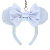 Minnie Mouse Headband Keychain Blue Ever After Tokyo Disney Resort Exclusive Keychain Happy Blue