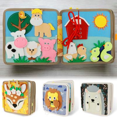 Montessori Baby Busy Board Kids Felt Quiet Books Soft Activity Busy Book Babies Education Habits Toys with Learning Activities