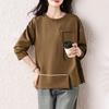 Dimanaf 2025 New Plus Size Autumn Hoodie Women Pullovers Tops Solid Fashion Loose