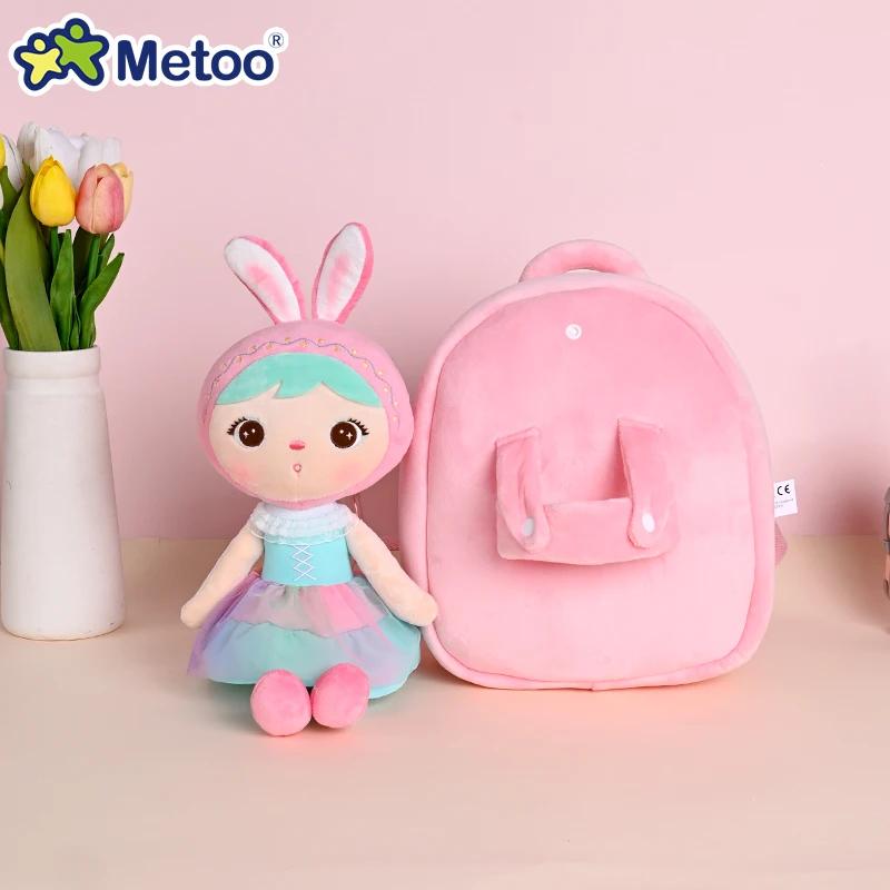 Non-Toxic Original Metoo Backpack Rabbit Keppel Doll Plush Travel Storage Bags For Kindergarten Kids Children And Children
