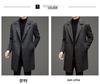 Men's Premium Double-Sided Wool Alpaca Double-Breasted Long Coat for Autumn/Winter
