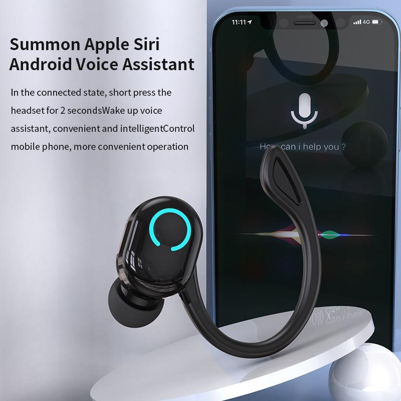 X8 Single Ear Bluetooth Wireless Earphone Ear Hook Bluetooth Headphone Bluetooth 5.2