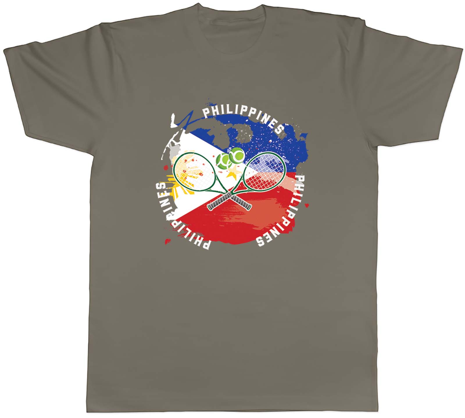 Tennis Sports With Philippines Flag Mens Unisex T Shirt Tee Gift 7 XL