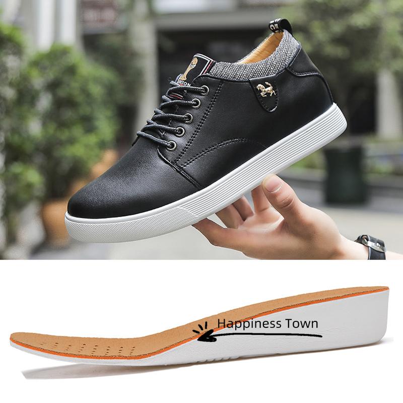 Herren Schuhe mit Absatzerhöhung Schuhe zur Körpergrößenerhöhung Herren Sneaker Sportmode Einlegesohle 6 cm größerer Mann