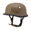 Vintage-Style Leather Half Helmet Adults Motorcycle Scooter Riding DOT Certified All Season Universal Fit