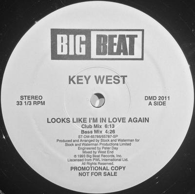 12inch Record KEY WEST - Looks Like I'm In Love Again DMD2011 Big Beat 1993 US Dance & Electronica Used