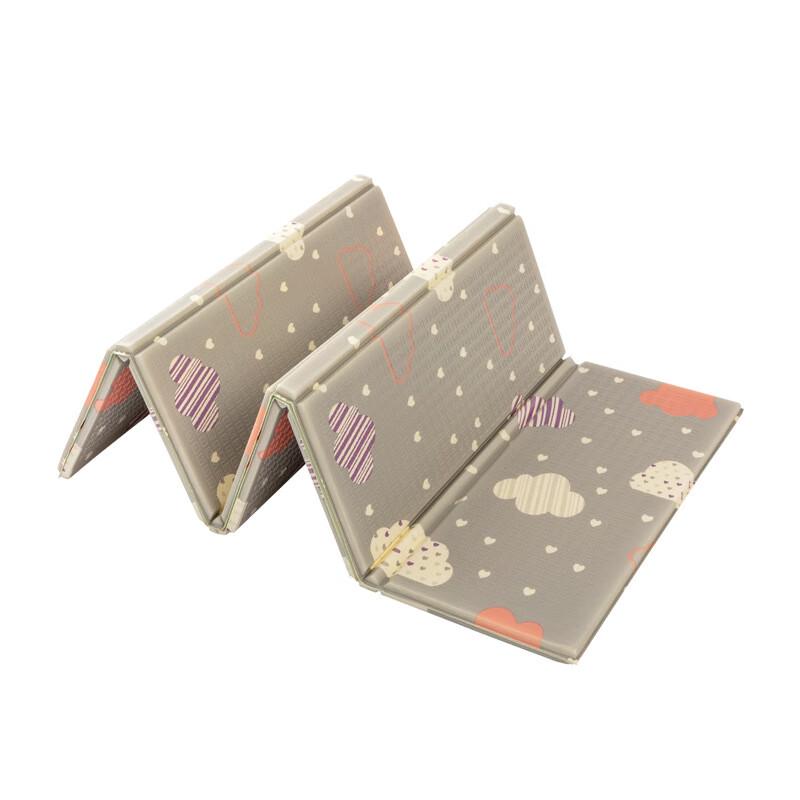 OLOMM Foldable Double-Sided Baby Crawling Play Mat 2x1.8x0.8cm
