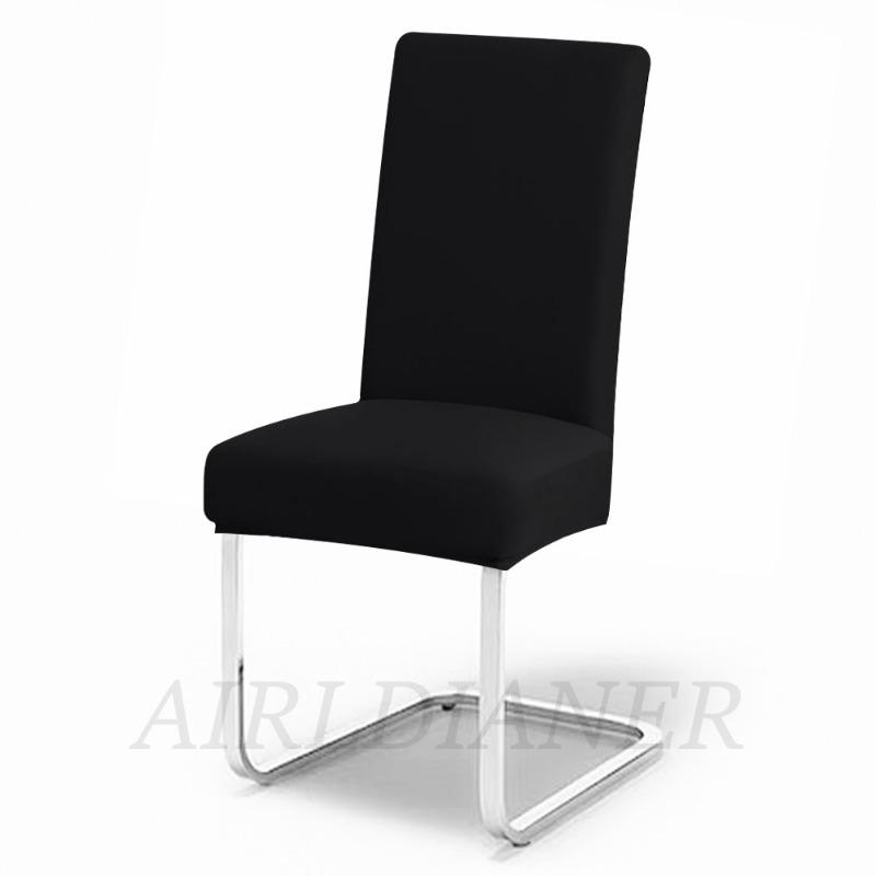 Solid Elastic Chair Seat Covers Spandex Plain Chair Covers Anti-dust Restaurant Chair Slipcover Wedding Office Dinning Chairs