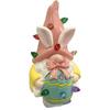 Easter Bunny Resin Craft with Flashing Lights for Kids' Room Decor