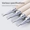Set de Lápices Mecánicos Metálicos LANGUO 0.3/0.5/0.7/0.9mm Con Goma de Borrar Agarre Suave para Bocetos Artísticos Dibujo Papelería Material Escolar