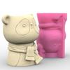 Animal Panda Concrete Silicone Mold Succulent Flowerpot Clay Cement Plaster Molds Home Garden Flower Pots Mould Crafts