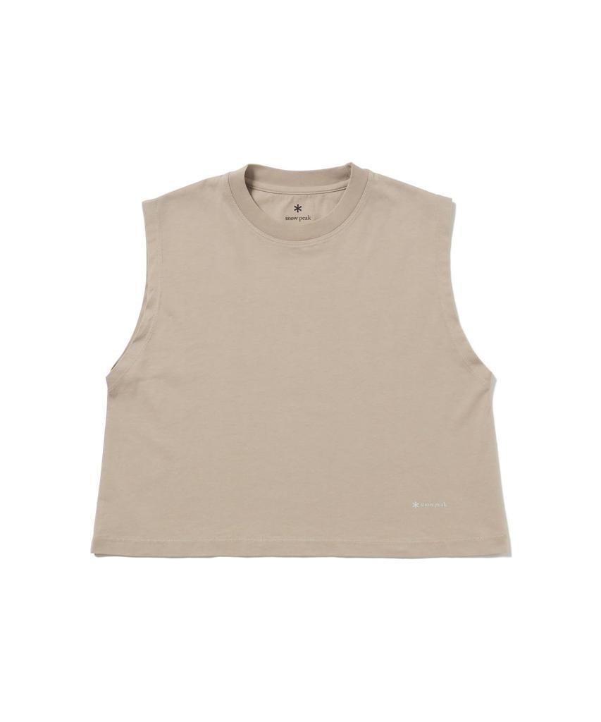 OG Mercerized Sleeveless Sleeveless French Sleeve GREIGE 1 [Snow Peak] T-Shirt CS-26SW001 T-Shirt Women's