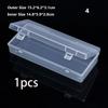 10Pcs Earrings Jewelry Plastic Organizer Box Rectangle Storage Case Packaging Box Mini Boxes Container Dustproof