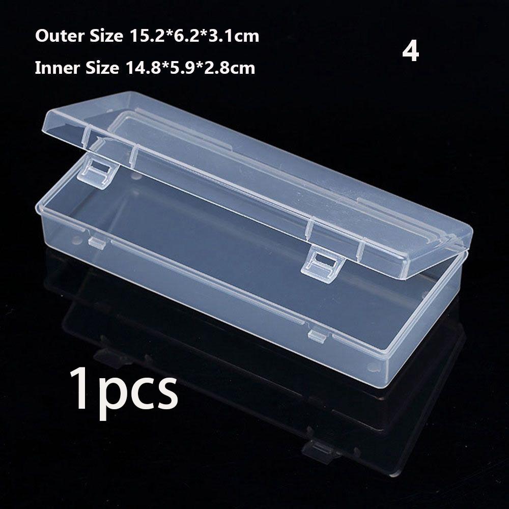 10Pcs Earrings Jewelry Plastic Organizer Box Rectangle Storage Case Packaging Box Mini Boxes Container Dustproof