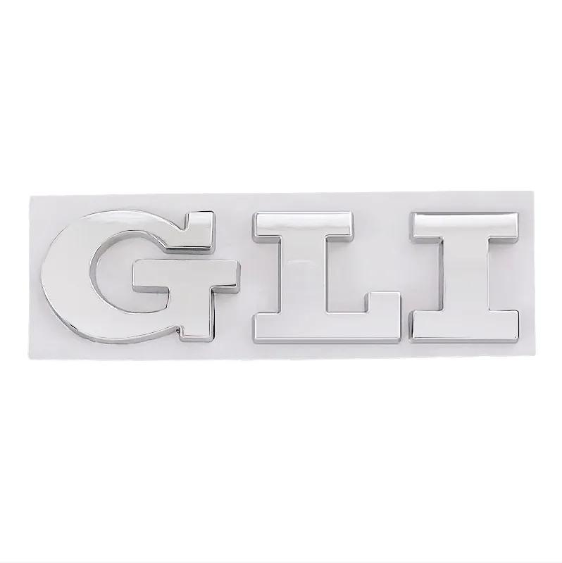 AABGJ1 3D Metal GLI Logo Car Rear Trunk Letter Badge Decal Emblem Sticker Accessories For Volkswagen Golf Bora VW Jetta MK4 MK5 MK6 MK7