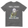 Vintage Father Son Family Autistic Kids Autism Awareness Dad TShirt