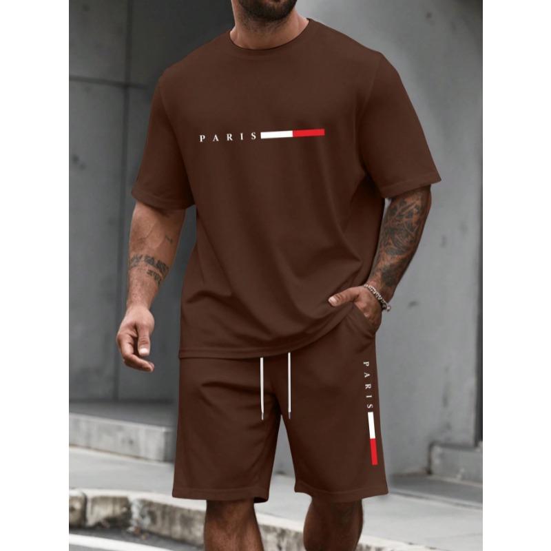 Men's Tracksuit  Man Clothing Summer T-shirt