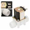 AC 220V/DC 12V Normally Closed Electric Solenoid Valve 1/2" 3/4" Male Thread Plastic Water Valve for 0.02-1mpa Pressure 1/10Pcs