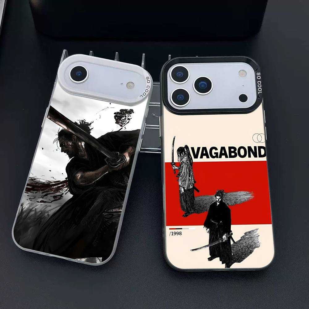 V-Vagabond phone case for iPhone 17 17Air 16 15 14 13 12 11 Pro Max Plus Colorful Silver