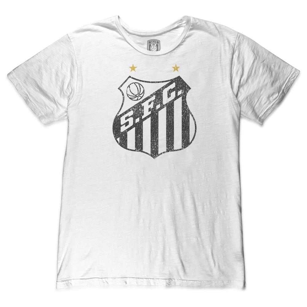

Футболка унисекс SANTOS FC Crest Brazil из премиального хлопка с фактурой, белая, 1863FC XXXXL