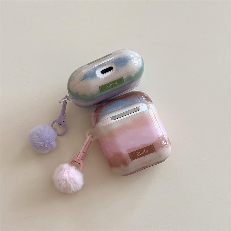 Autumn and winter contrasting colors irregular stripes AirPods 1 generation earphone case for Airpod pro1 earphone case