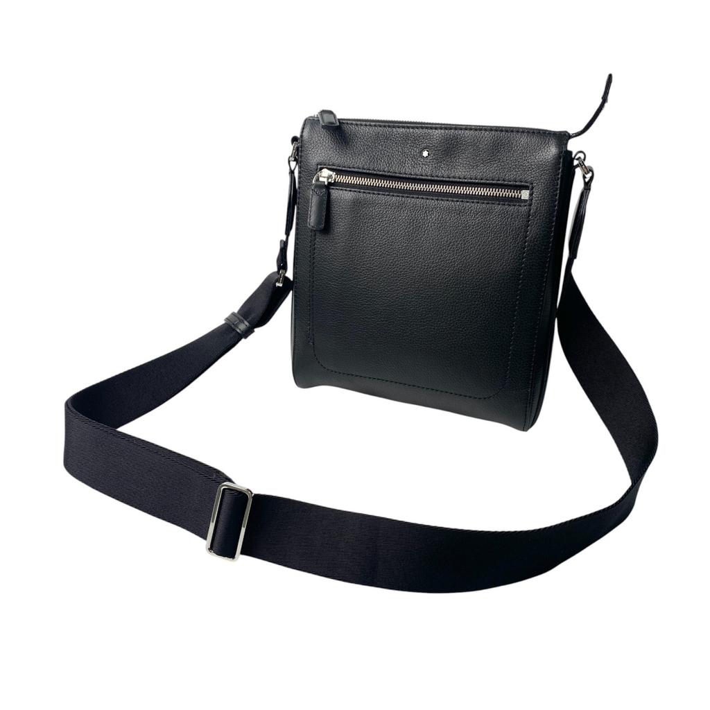 Used MONTBLANCShoulder Bag Black Leather Mens