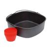 Air Fryer Cake Basket Cake Baking Pans Air Fryer Cake Bucket Metal Material Muffin Cups Gift for Baking Enthusiasts