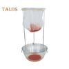 Stainless Steel Jelly Strainer Stand with Nylon Reusable Filter Bag Stable Triangular Design Kitchen Filter Holder for Nut Milk Juices Cheese Yogurt