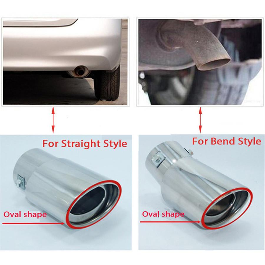 

Black 62MM Stainless Steel Automobiles Exhaust Pipe Tip pipe Tail Muffler Cover