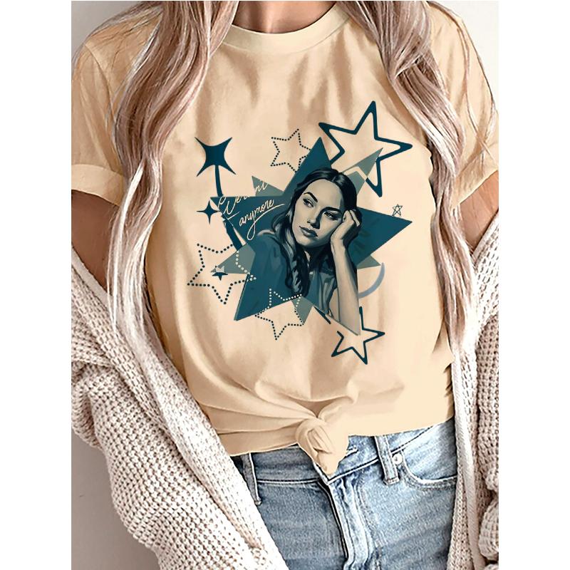 Womens Fashion Freya Skye Print Short Sleeve T Shirt 90s Graphic Vintage Tshirt Women Gothic Y2k Tshirt Streetwear Clothes