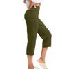 Women Yoga Capris with Pockets High Waist Stretch Athletic Cropped Pants for Workout and Leisure Activities