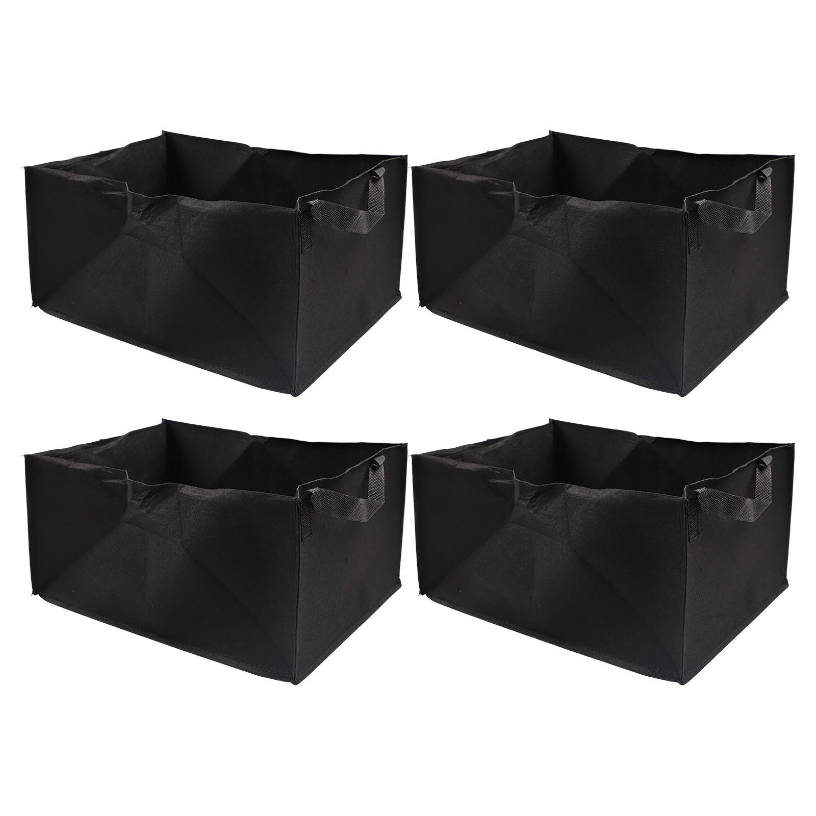 

4 шт. Прямоугольный войлочный посадочный мешок Нетканый овощной утолщенный посадочный мешок 40*30*20