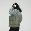 Schoolbag Commuter Backpack Men's 11 New Solid Color Shoulder Tote Bag Large Capacity Couple Nylon Backpack Trendy Hand Bag