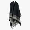 Soft & Breathable Winter Shoulder Wrap for Women Ladies Lightweight Multi Use Shawl with Fringe Trim