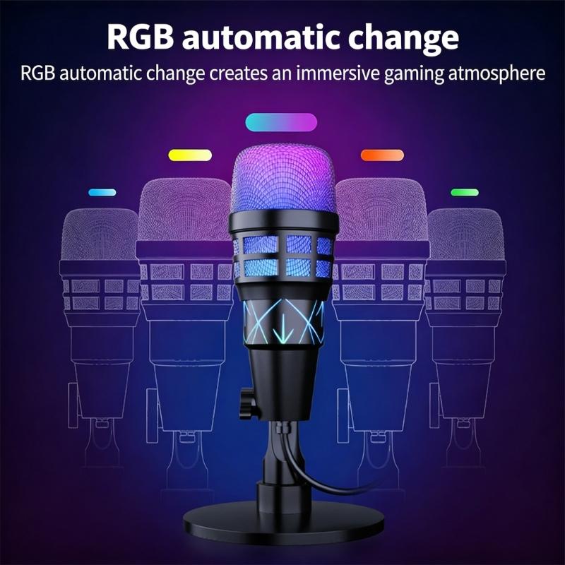 High Sensitivity Professional Dynamic Microphone for Streaming Computer Recording Mic Noise Reduction for Recording